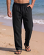 LINEN TROUSER BLACK (khaddar)