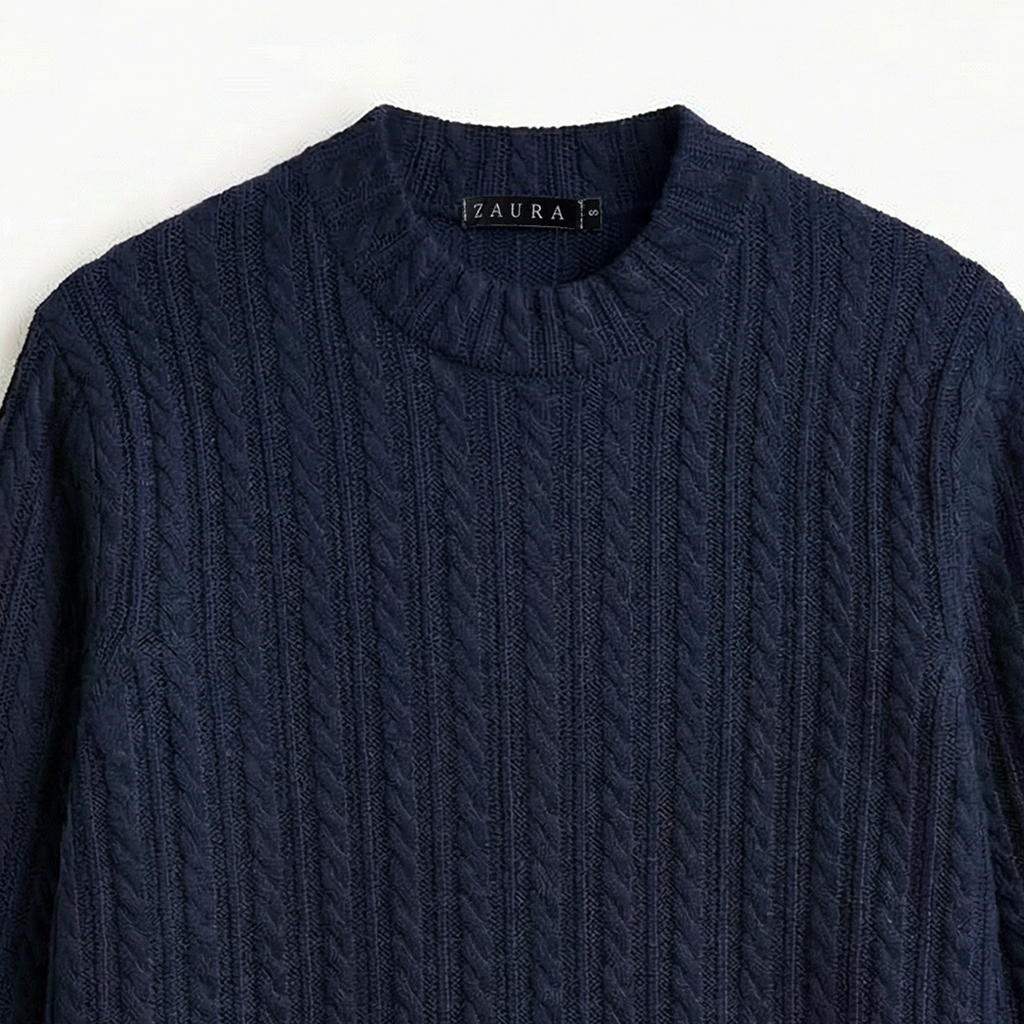 CABLE KNIT SWEATER