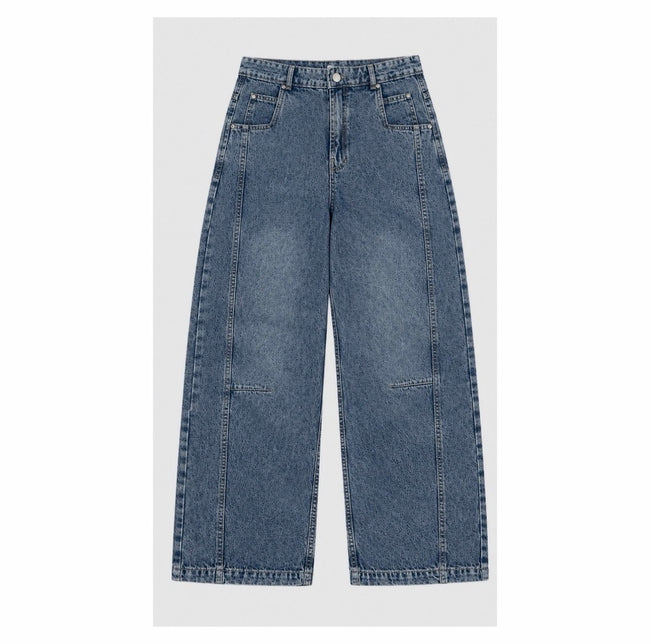 Zaura Vintage wash baggy jeans ( unisex ) Hover Image