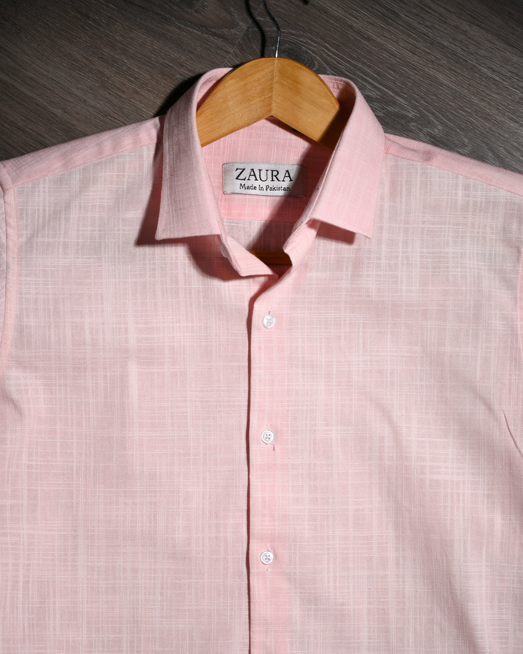 LINEN SHIRT BABY PINK
