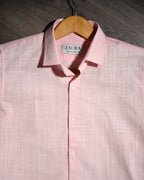 LINEN SHIRT BABY PINK