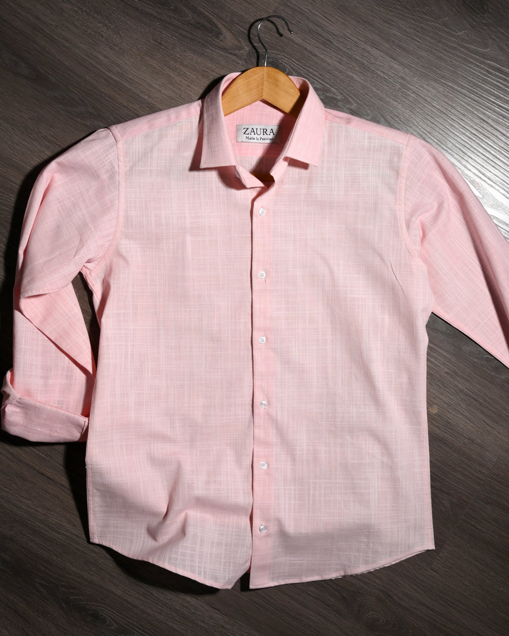LINEN SHIRT BABY PINK