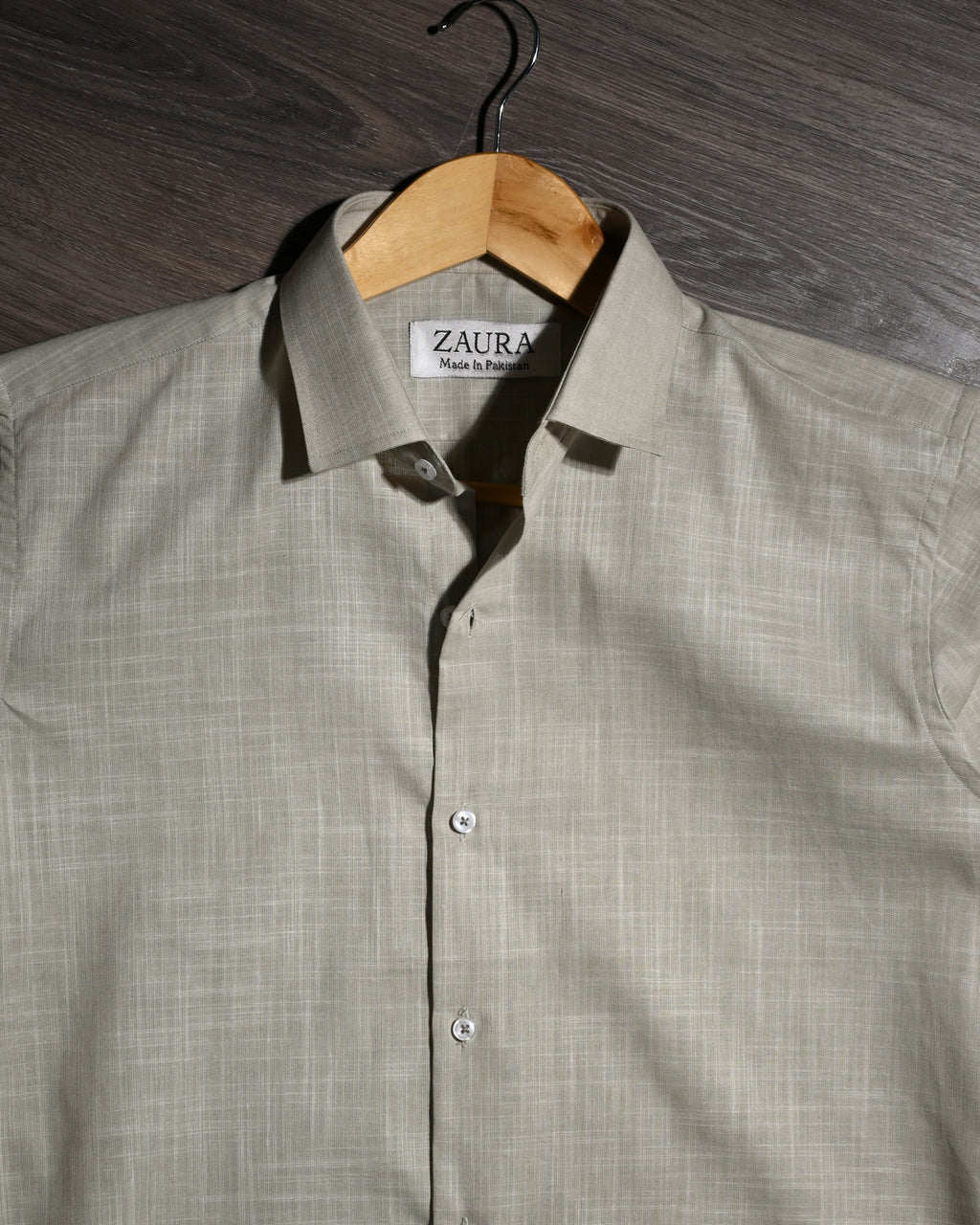 LINEN SHIRT KHAKI