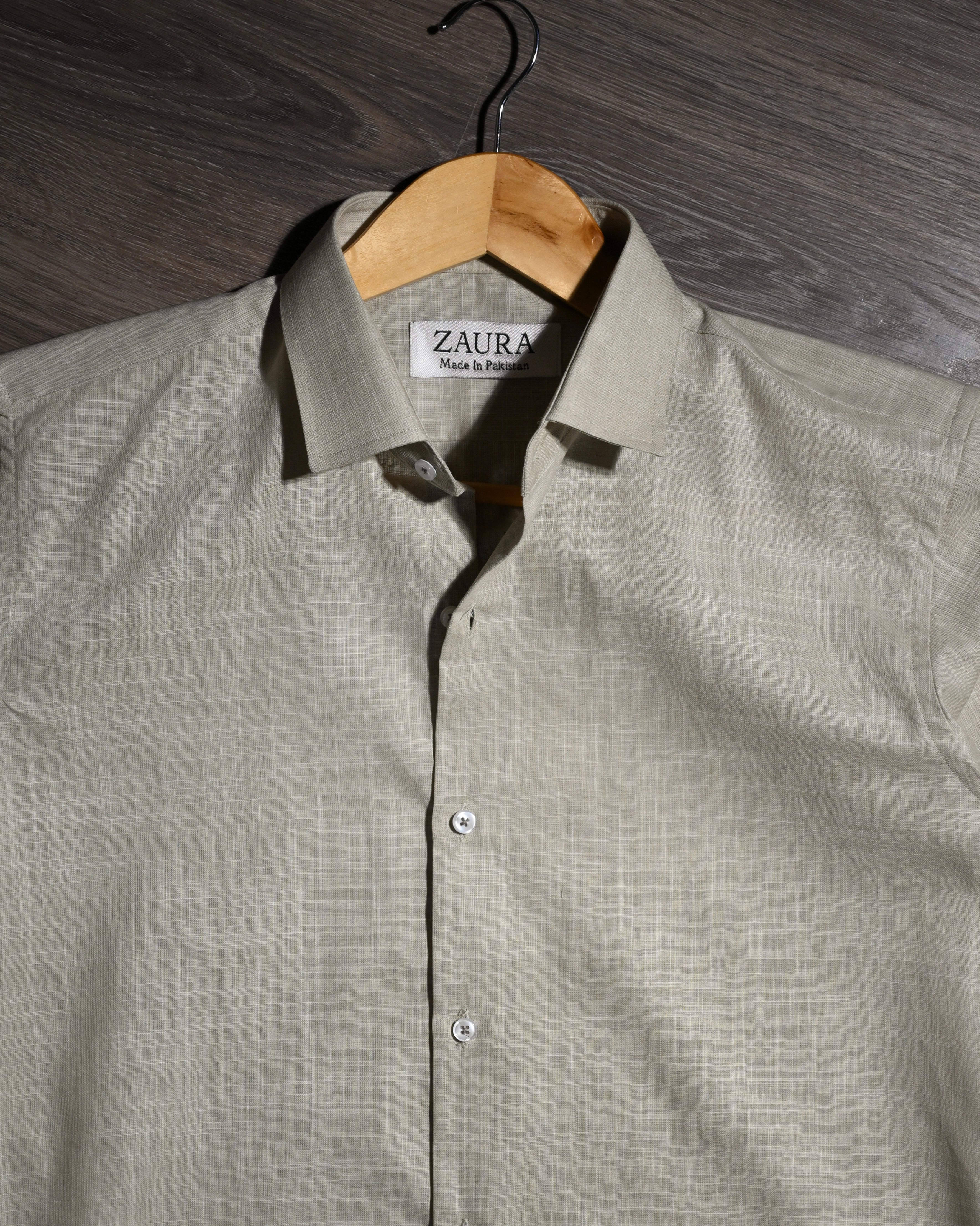 LINEN SHIRT KHAKI