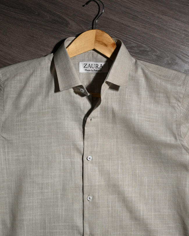 LINEN SHIRT KHAKI Main Image