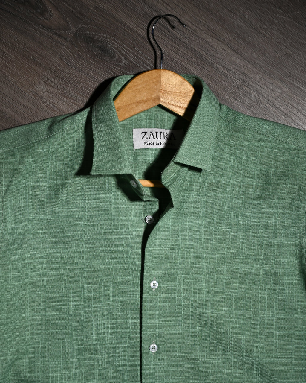 LINEN SHIRT SAGE GREEN