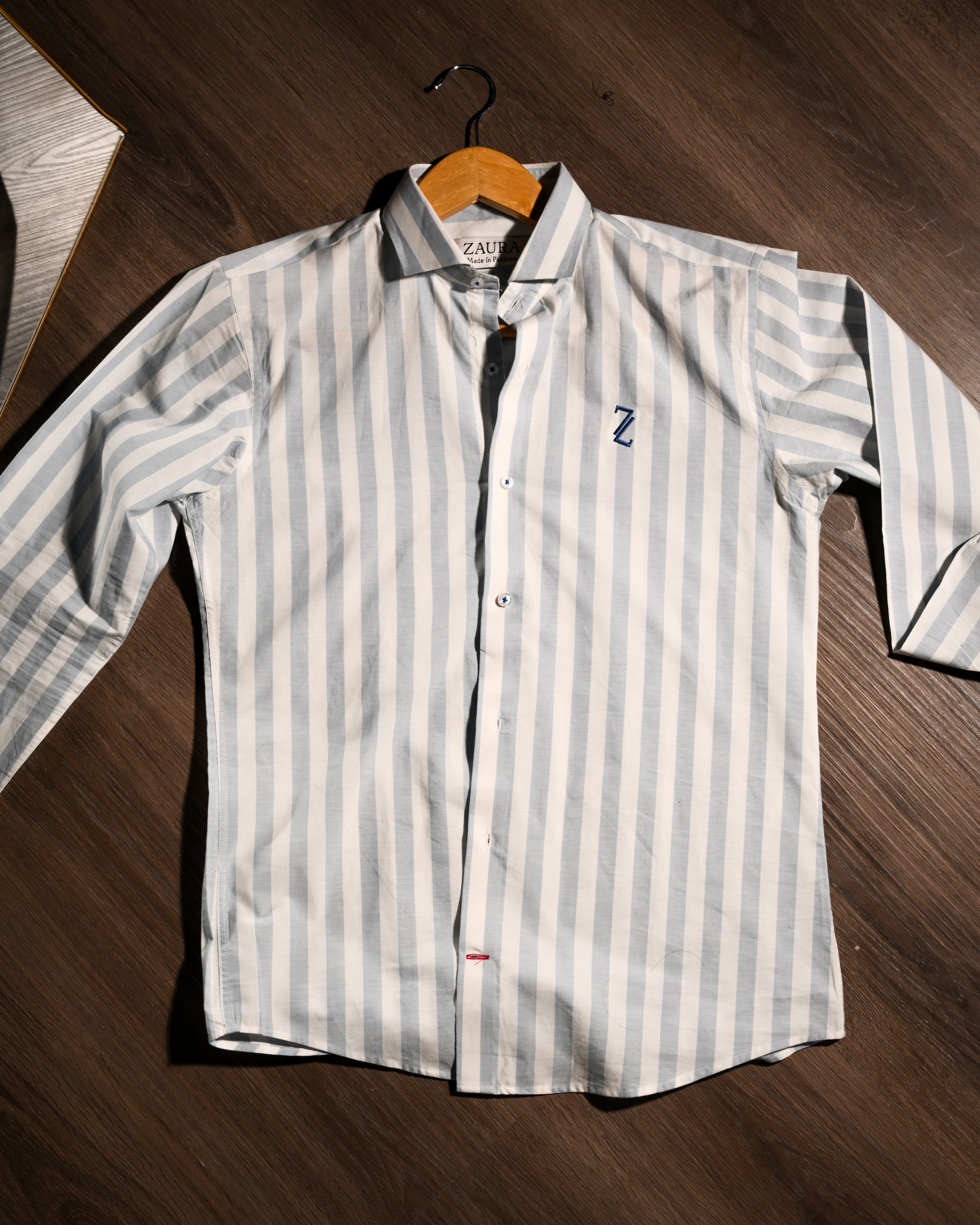 ZAURA Sky Stripe Signature Shirt