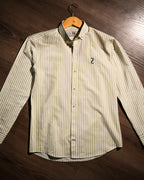 ZAURA Sage Stripe Signature Shirt