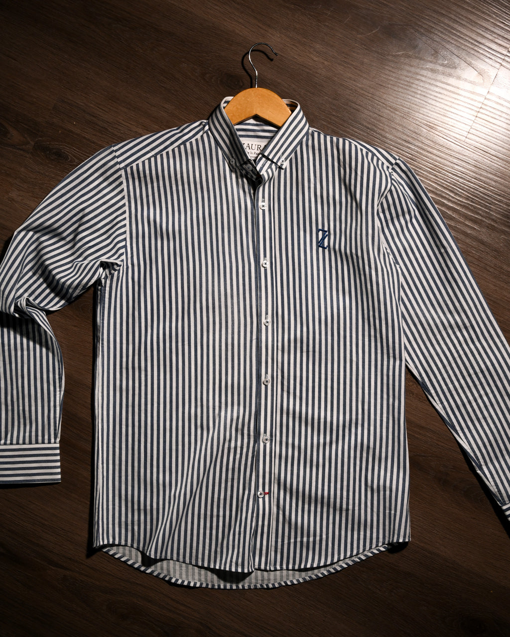ZAURA Oxford Blue Stripe Shirt