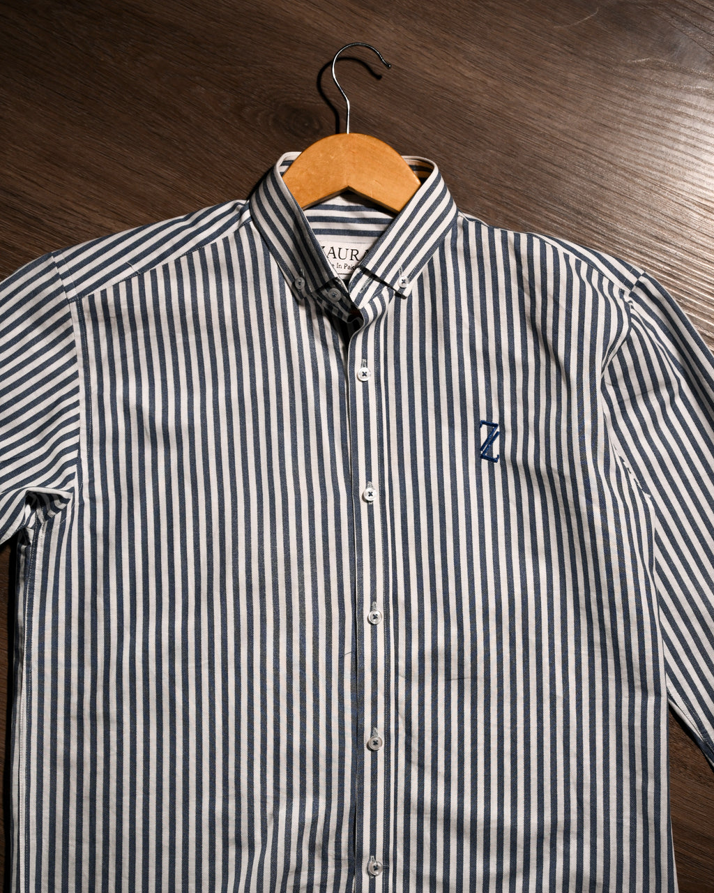 ZAURA Oxford Blue Stripe Shirt