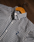ZAURA Oxford Blue Stripe Shirt