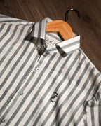 ZAURA Ash Stripe Signature Shirt