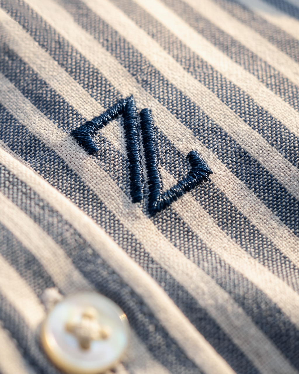 ZAURA Oxford Blue Stripe Shirt