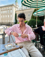 LINEN SHIRT BABY PINK