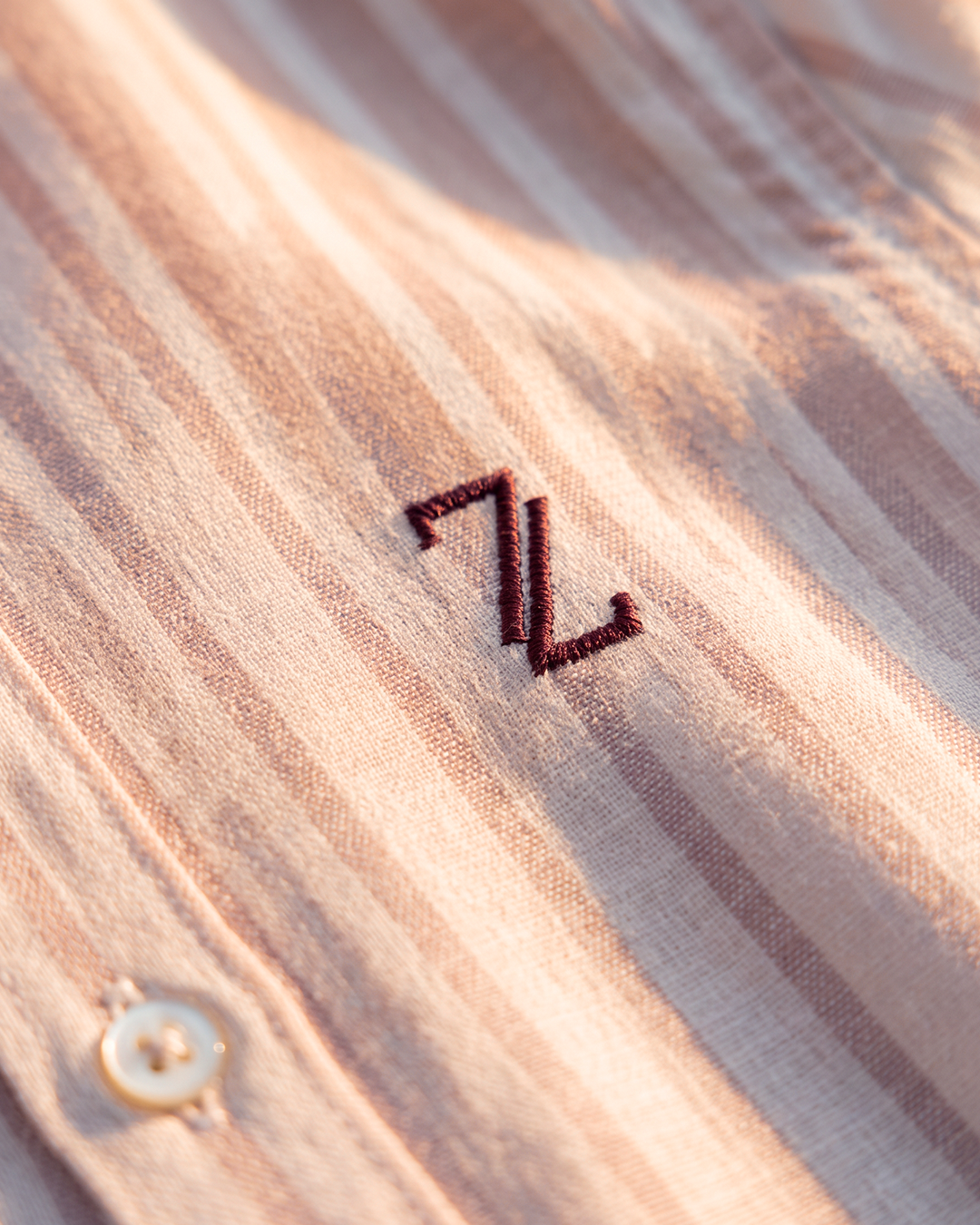 ZAURA Blush Stripe Signature Shirt