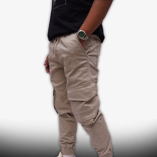 Beige Cargo Pants