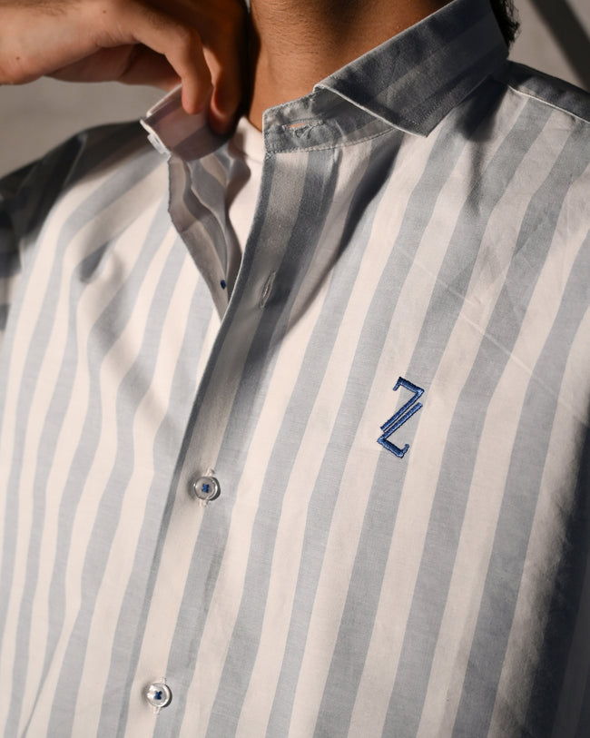 ZAURA Sky Stripe Signature Shirt Main Image