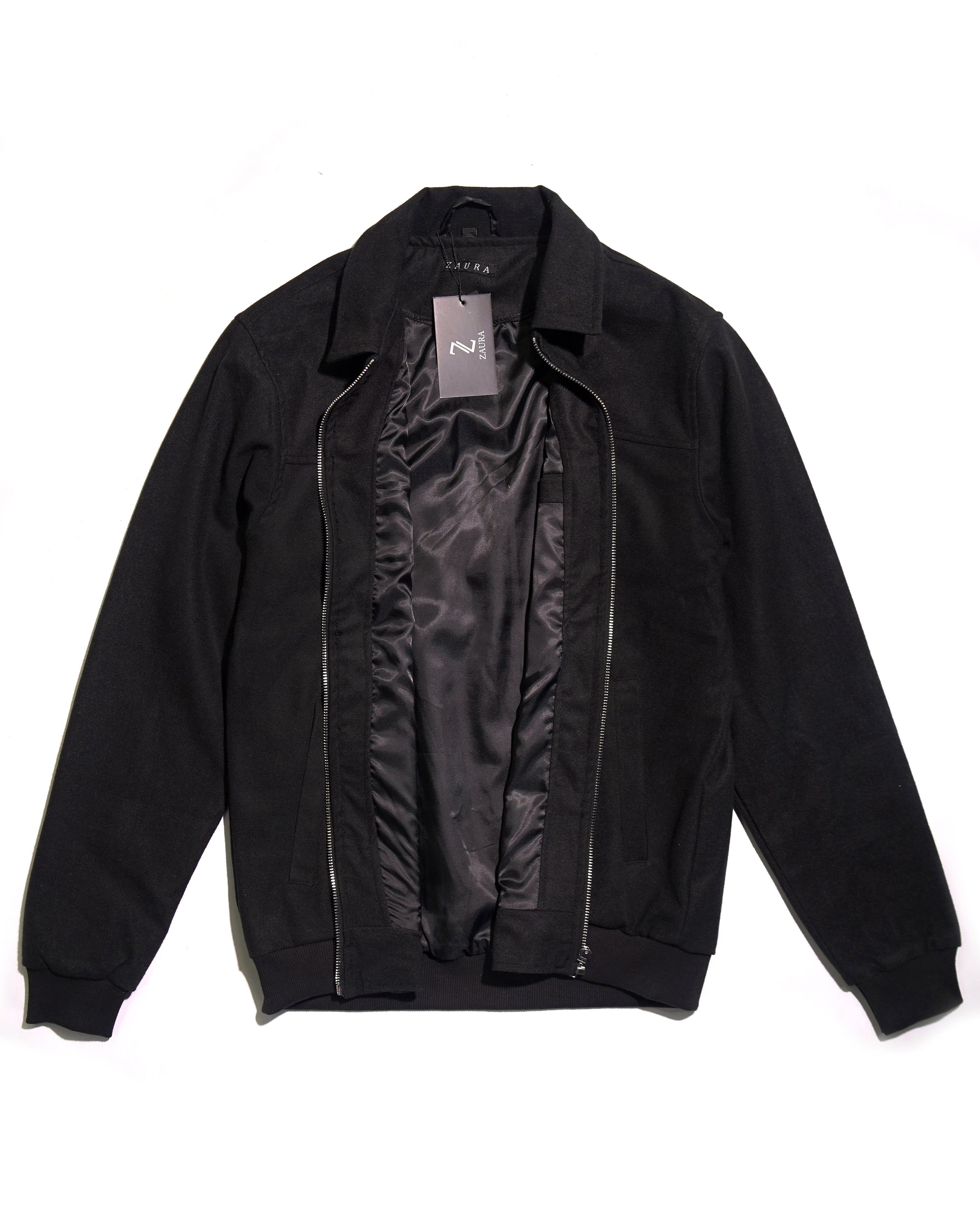 ZAURA Signature Black Zip Jacket
