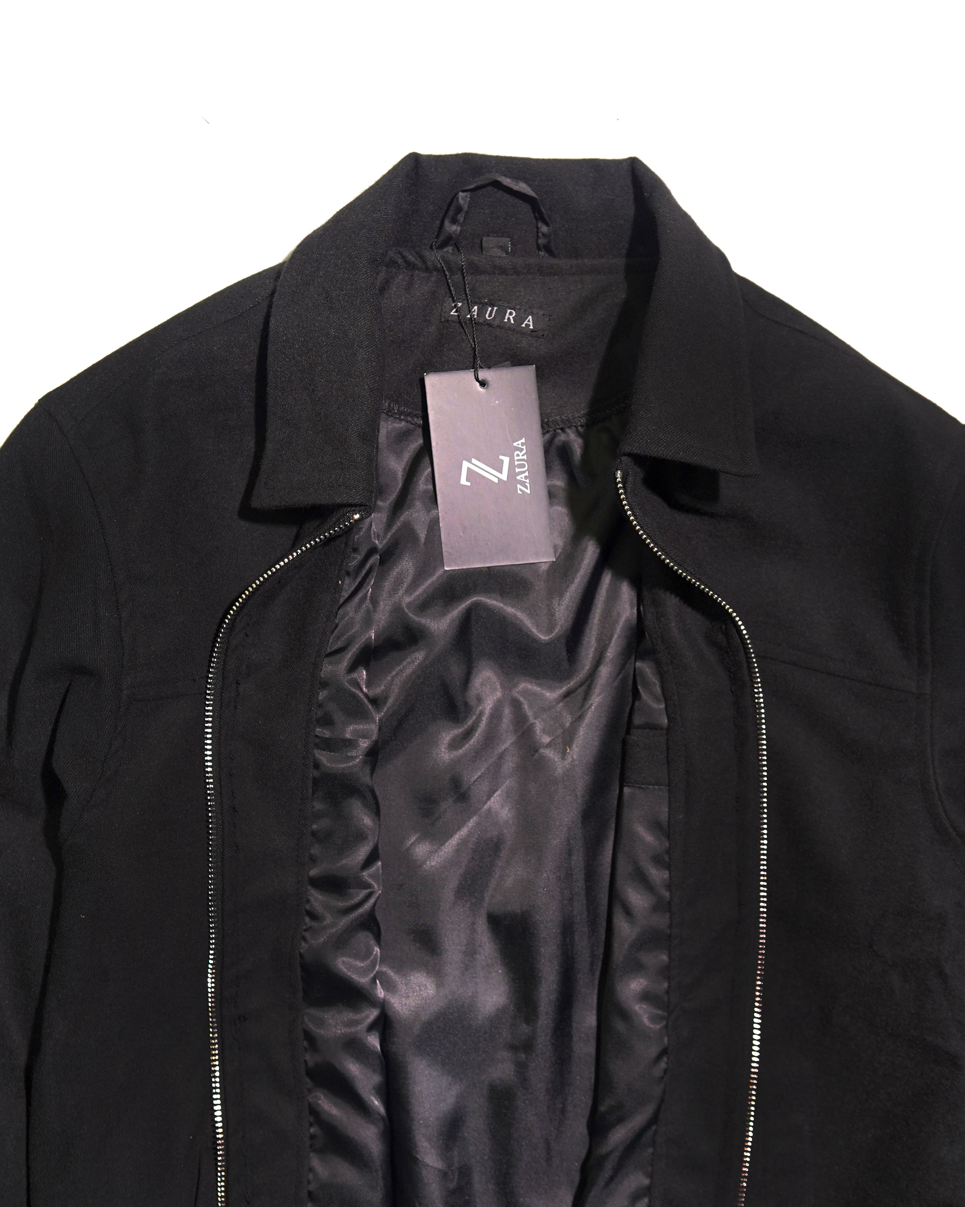 ZAURA Signature Black Zip Jacket