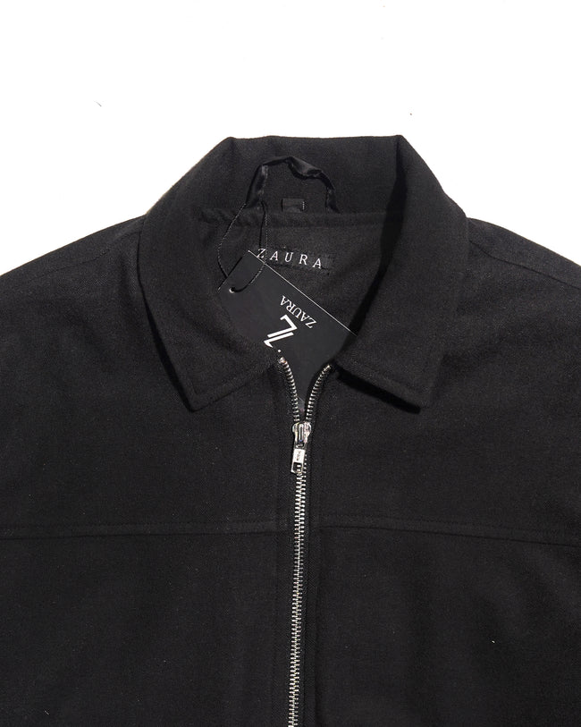 ZAURA Signature Black Zip Jacket Main Image