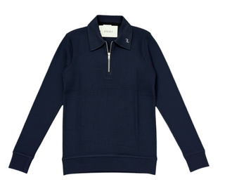 Zipper Ribbed Polo