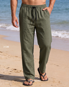 LINEN TROUSER OLIVE