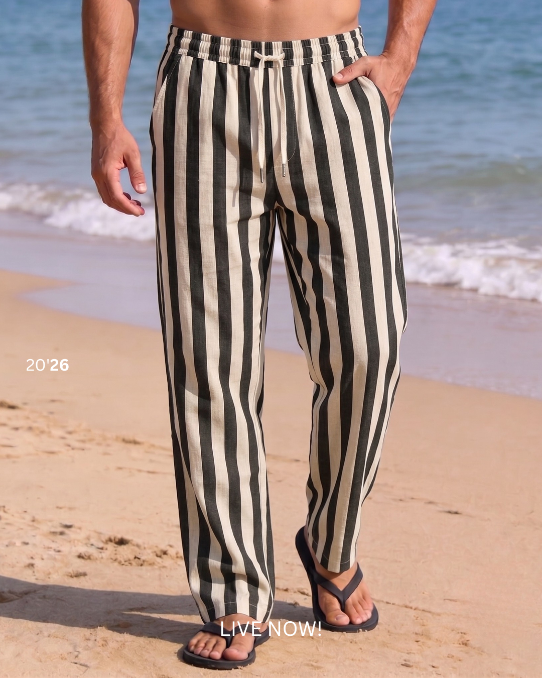 LINEN TROUSER PINSTRIPE