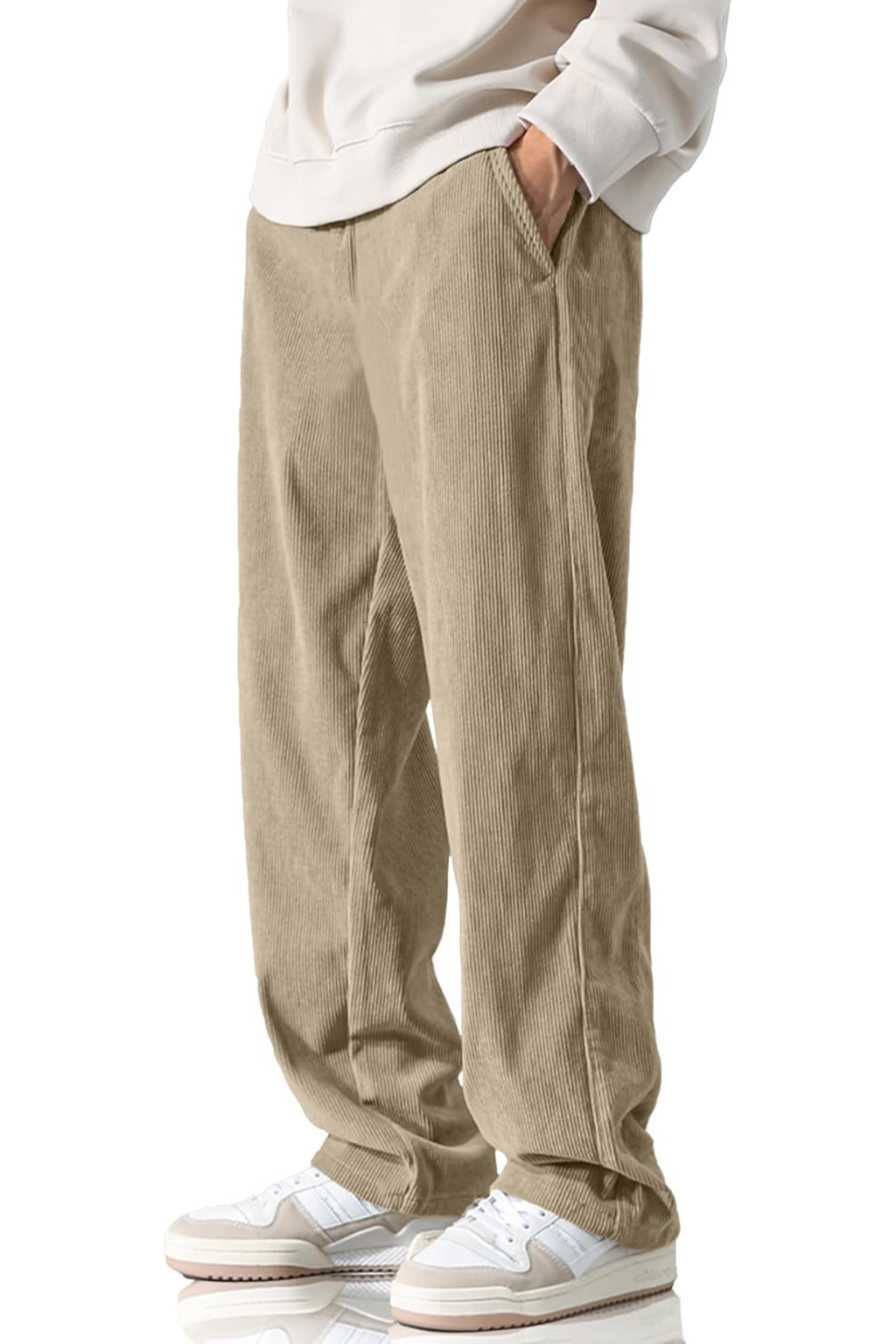 CORDUROY PANTS - LIGHT KHAKI