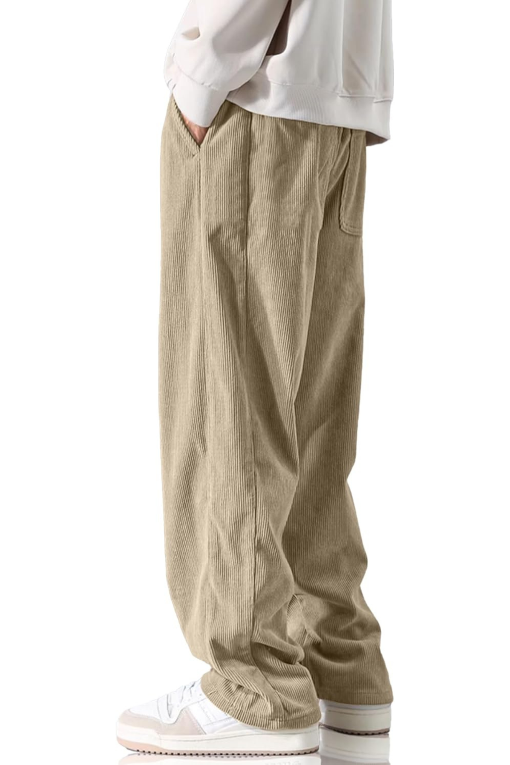 CORDUROY PANTS - LIGHT KHAKI