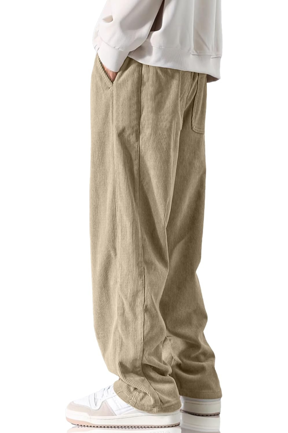 CORDUROY PANTS - LIGHT KHAKI