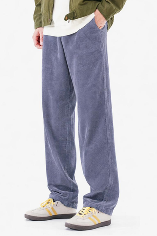 CORDUROY PANTS - ZINC
