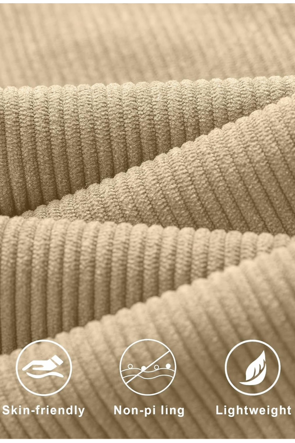 CORDUROY PANTS - LIGHT KHAKI