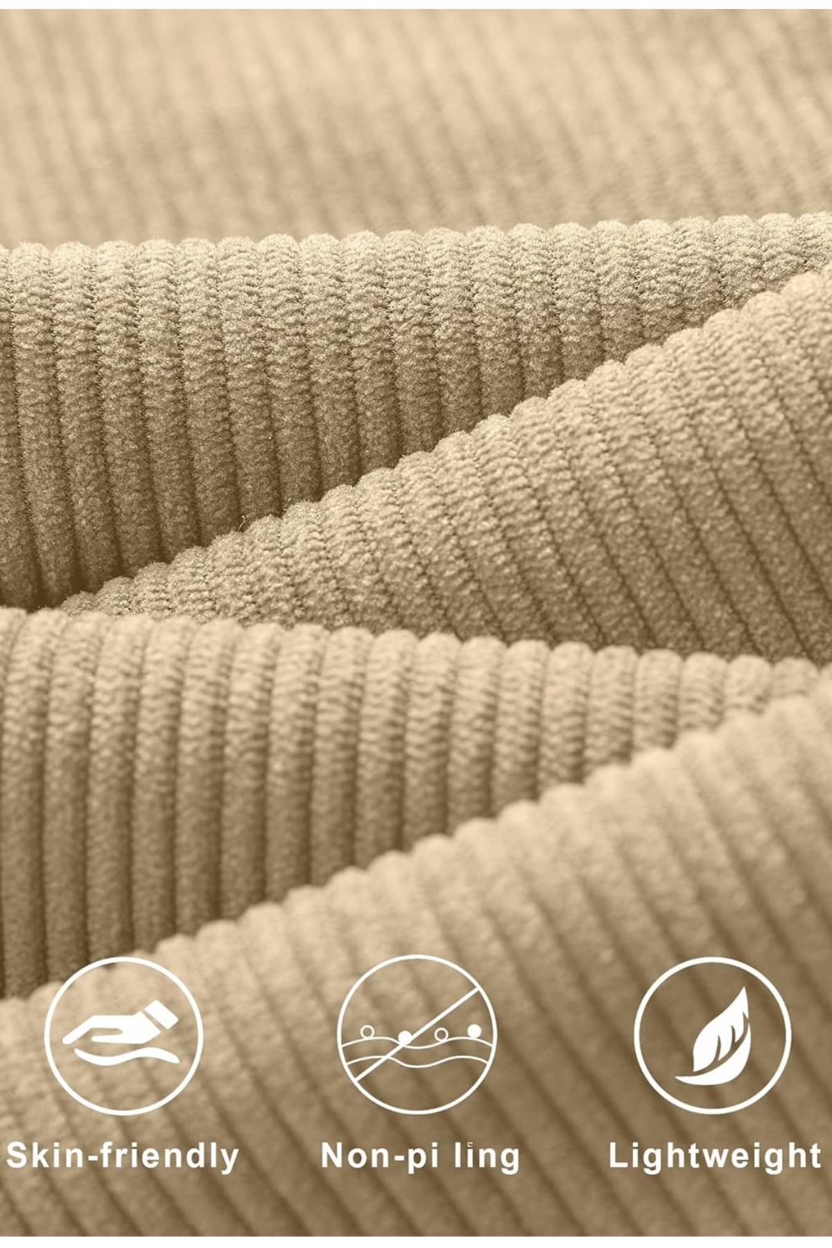 CORDUROY PANTS - LIGHT KHAKI