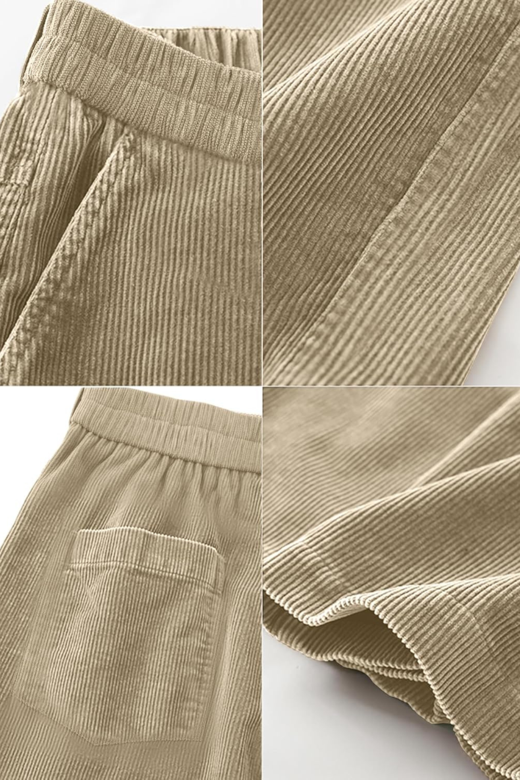 CORDUROY PANTS - LIGHT KHAKI