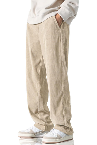 CORDUROY PANTS - CREAM
