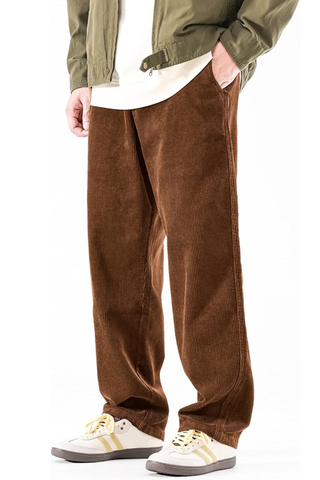 CORDUROY PANTS - ORANGE