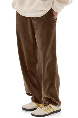CORDUROY PANTS - DARK BROWN