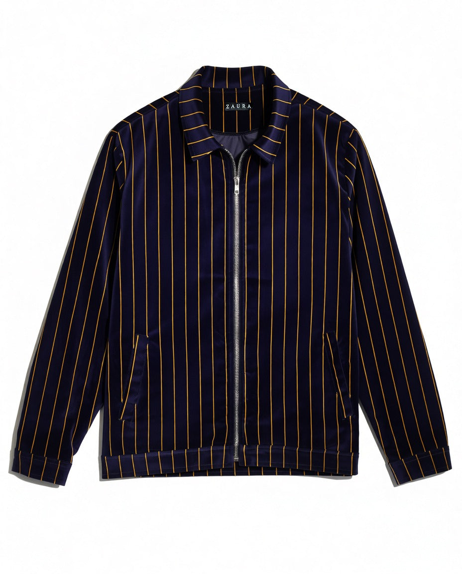 MIDNIGHT PINSTRIPE JACKET