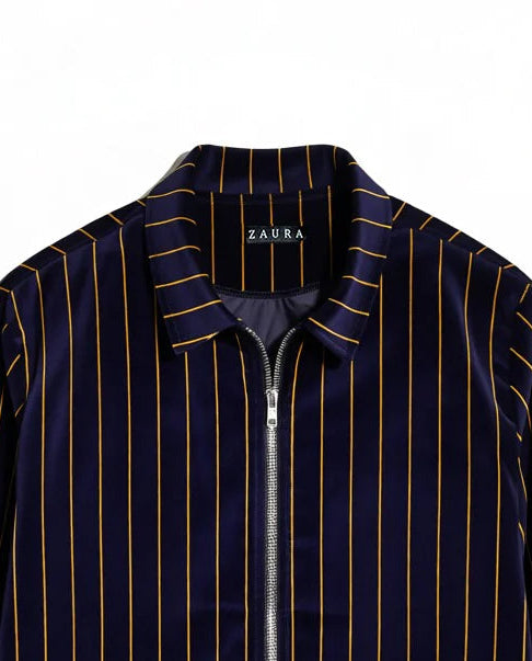 MIDNIGHT PINSTRIPE JACKET
