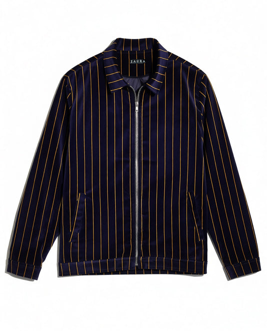 MIDNIGHT PINSTRIPE JACKET