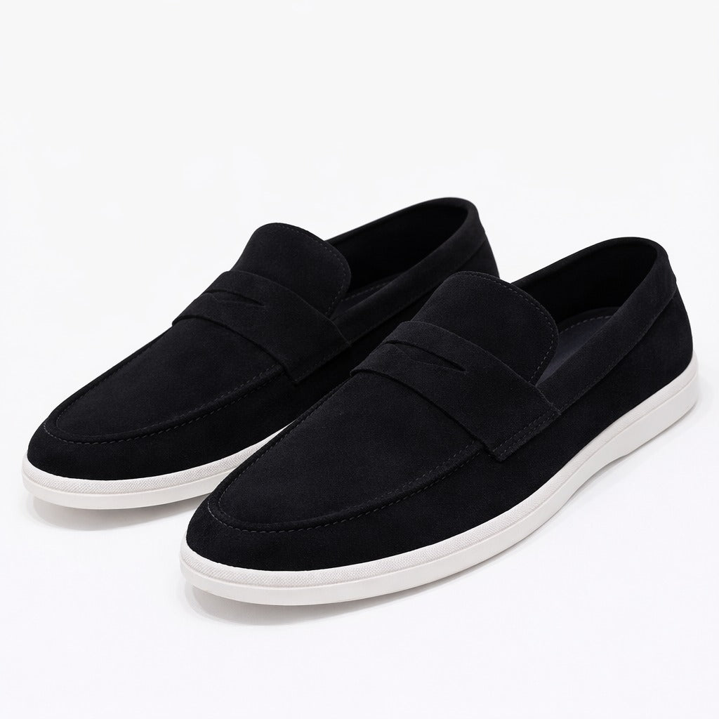 Zaura Suede Penny Loafers
