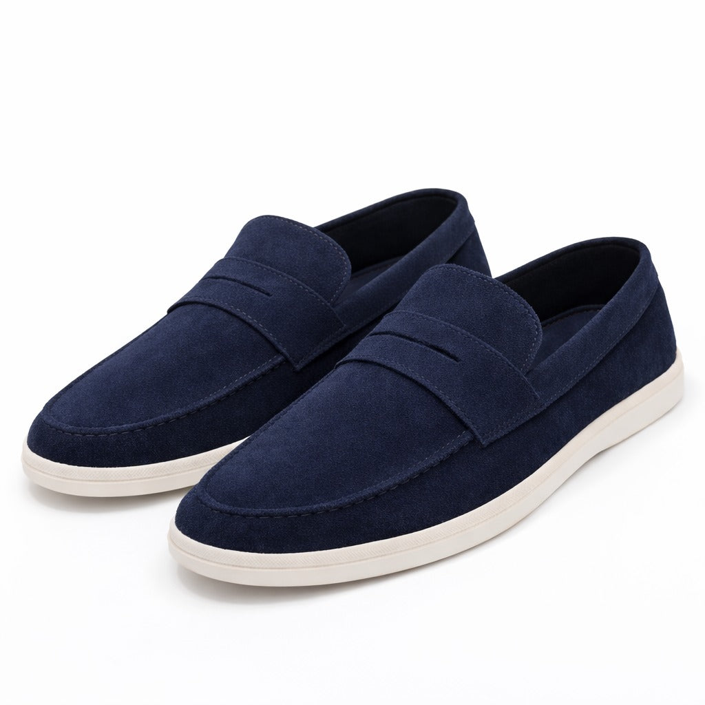 Zaura Suede Penny Loafers