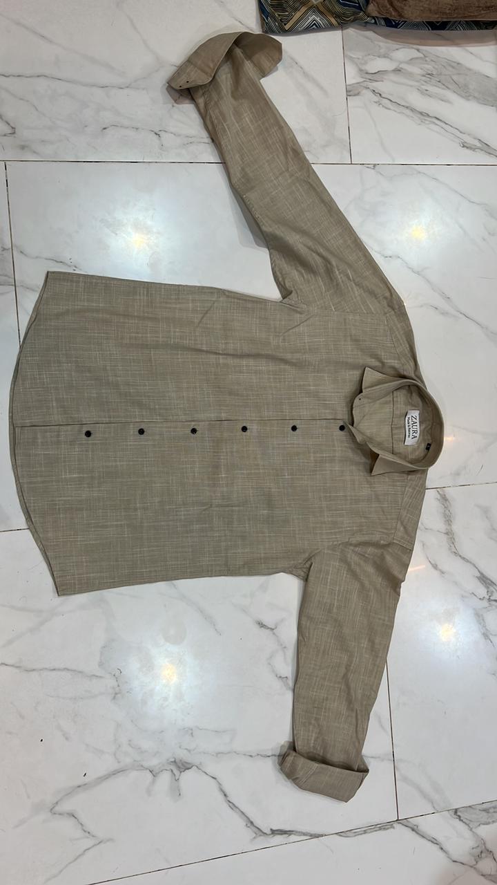 LINEN SHIRT BABY PINK