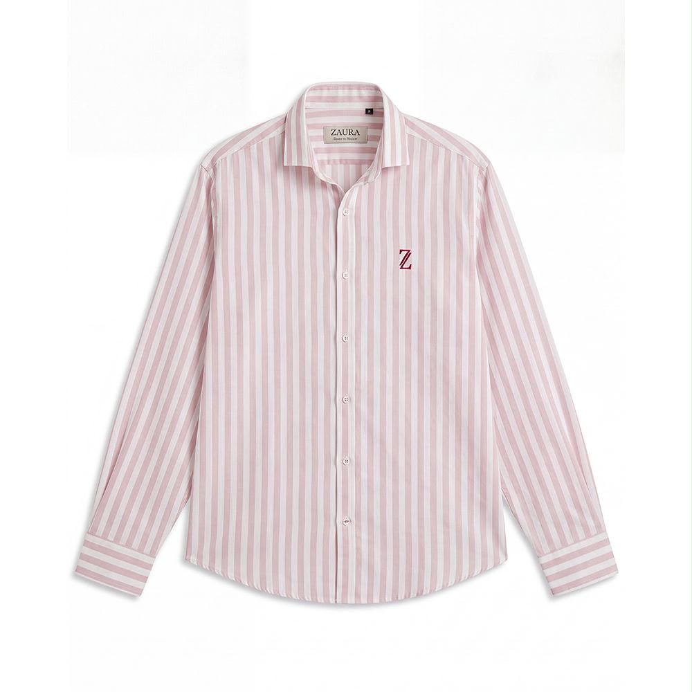 ZAURA Blush Stripe Signature Shirt