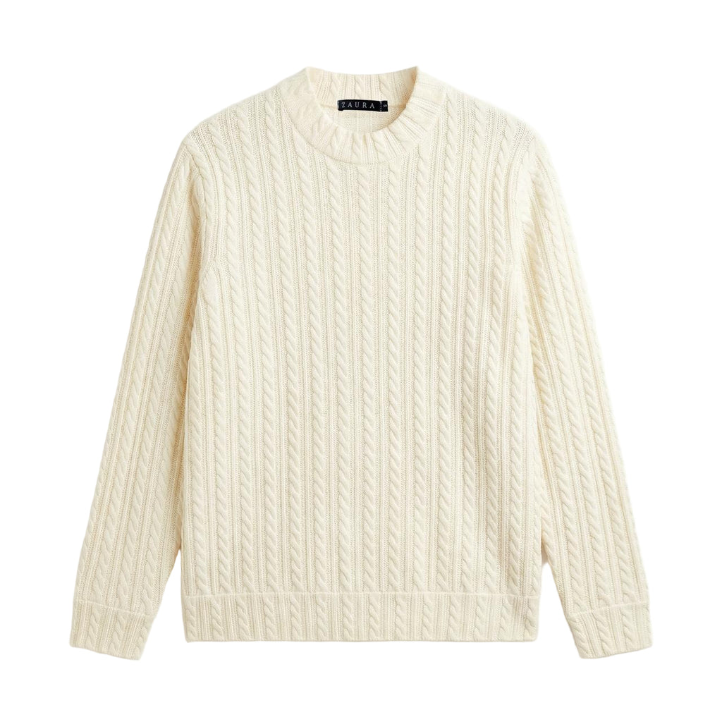 CABLE KNIT SWEATER