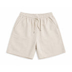 WHITE LINEN SHORTS