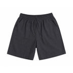 BLACK LINEN SHORTS