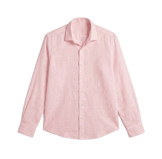 LINEN SHIRT BABY PINK Hover Image