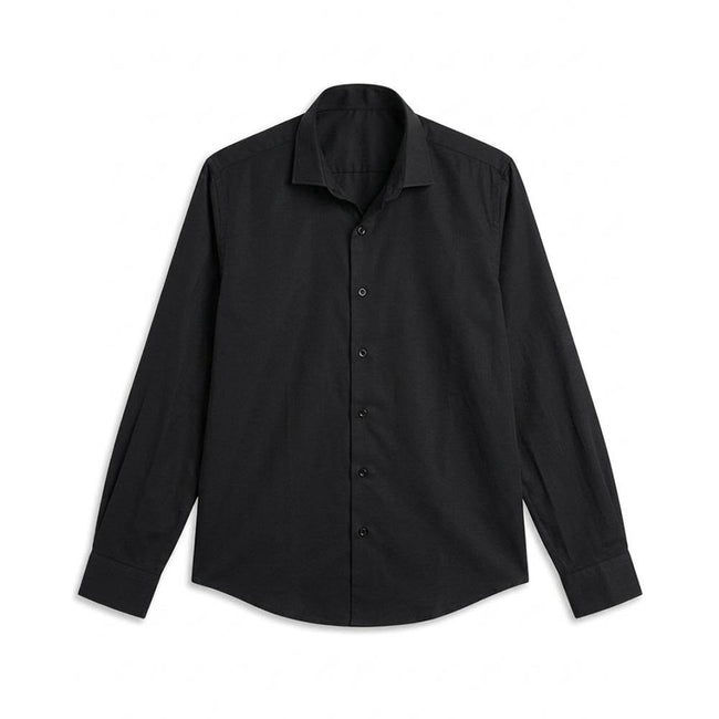 LINEN SHIRT BLACK Hover Image