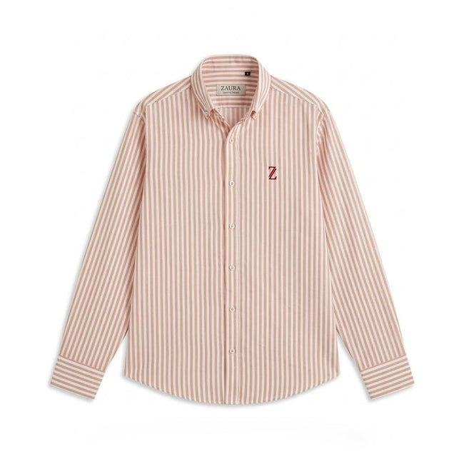 ZAURA Sandstone Stripe Shirt Hover Image